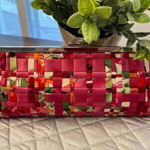 Colorful Satin Like Woven Fabric Clutch Clasp/Frame Closure
